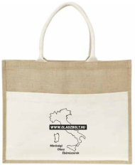 Füles-zsebes vászontáska