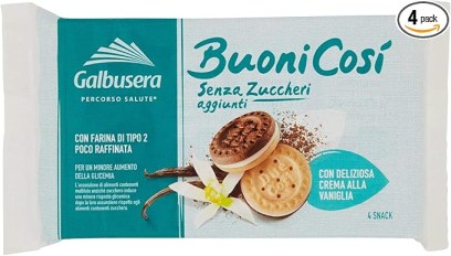 Galbusera cukormentes keksz tejkrémmel 160g