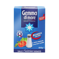 Gemma olasz tengeri jódozott só nagy szemű 800g