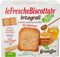 Grissinbon BIO teljes kiőrlésű pirítós 250g