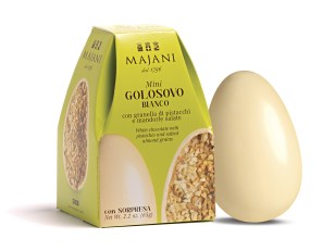 Majani pisztáciás-sós mandulás fehér csokoládé tojás 65g