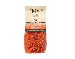 Morelli fusilli 100% vöröslencse tészta 250g