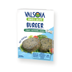 Valsoia spenótos 100% növényi burger  200g