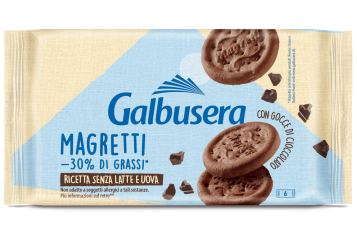 Galbusera Magretti tej- és tojásmentes kakaós keksz csokoládé cseppekkel 260g