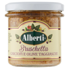 Alberti Bruschetta articsókás, Taggiasca olívabogyós 135g