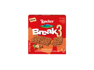 Loacker Break3 mogyorókrémes nápolyi 76g