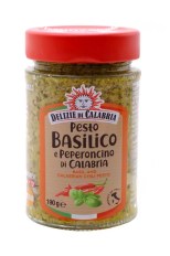 Delizie di Calabria Pesto bazsalikommal és peperoncinoval 190g