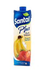 Santal Plus eper- és banánlé 1l