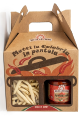 Delizie di Calabria 3 részes nduja krém-arrabbiata-tészta szett