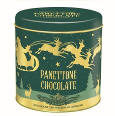 Lazzaroni csokoládés panettone 750g fém díszdobozban