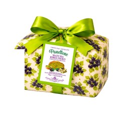 Lazzaroni matcha teás panettone fekete ribizlivel és fehér csokoládéval 750g