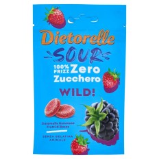 Dietorelle Sour WILD cukormentes erdei gyümölcsös gumicukor 70g