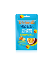 Dietorelle Sour TROPICAL cukormentes trópusi gyümölcsös gumicukor 70g