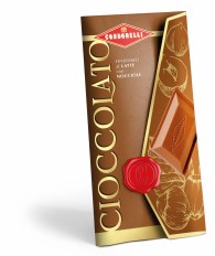 Condorelli mogyorós tejcsokoládé tábla borítékban 100g