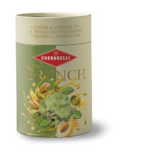 Condorelli Mini CRUNCH fehér csokoládé-pisztácia-kandírozott citrom 130g
