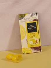 Vanini 62% étcsokoládé mandulával és cédrátcitrommal 100g